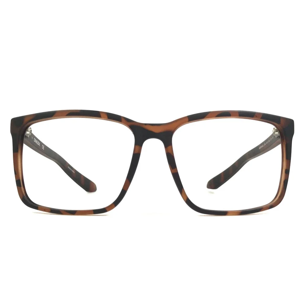 Dragon Eyeglasses Frames MONTAGE 246 Matte Tortoise Brown Square 60-16-135